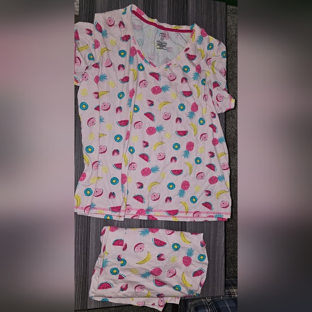 Secret Treasures Womens 3X Capri Pajama PJ Set